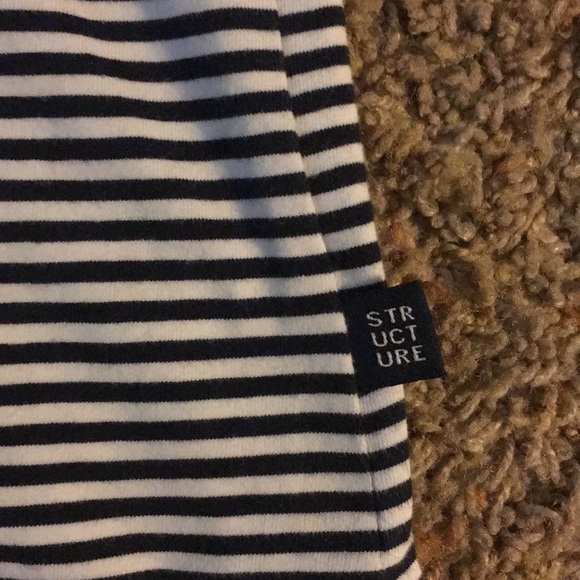 Structure Stretchy S polo Black/White striped - Picture 2 of 4